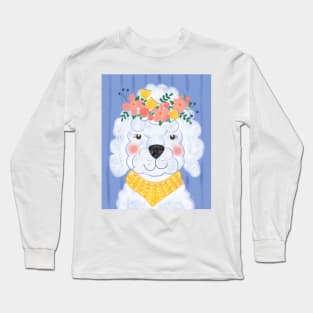 Spring Boho Poodle Long Sleeve T-Shirt